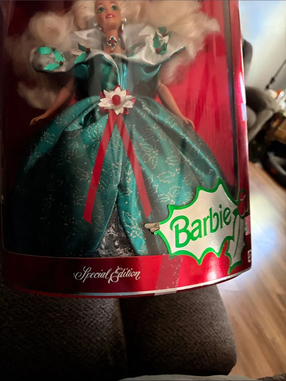 Barbie Teal and Red Holiday Special Edition Doll
